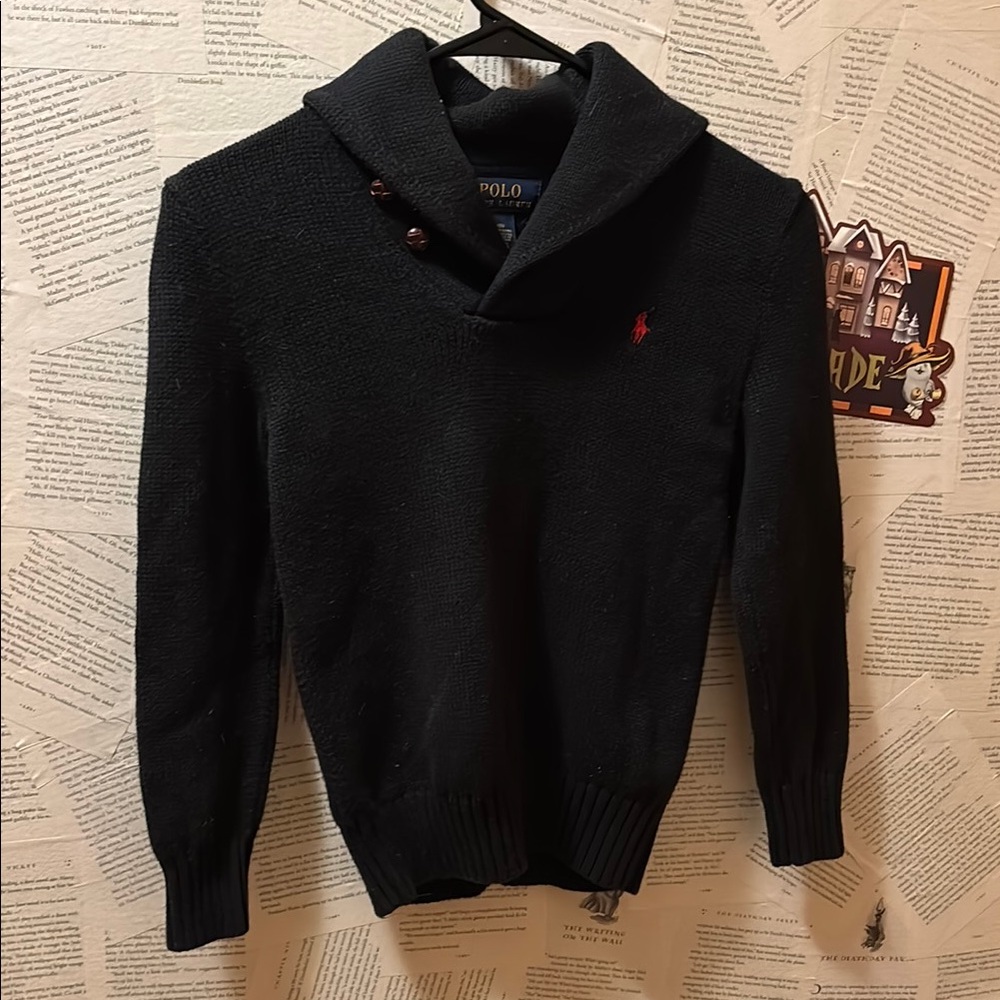 Polo by Ralph Lauren Black Sweater for Boys